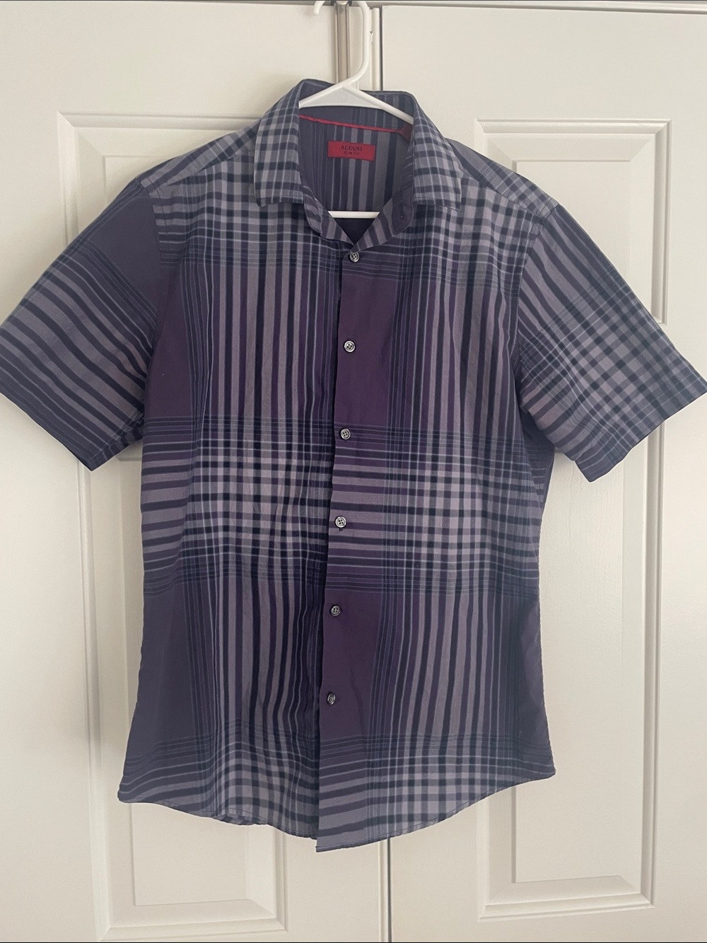 Alfani slim fit short sleeve button down